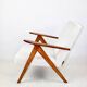 Vintage armchair B-310 VAR white structural boucle 1970s