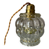 Lampe baladeuse à poser ou suspendre verre bulle vintage