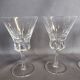 Série de 6 verres à vin rouge en cristal de Bayel forme tulipe