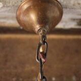 Vintage pendant light, empire brass pendant light, arrow pendant light