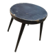 Tabouret quadripode en bois teinté noir