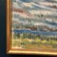 Mid Century Oil On Canvas Landscape By Unknown Artist Vintage & Framed – 33 × 22 Cm
