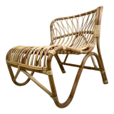 Chair rattan peacock