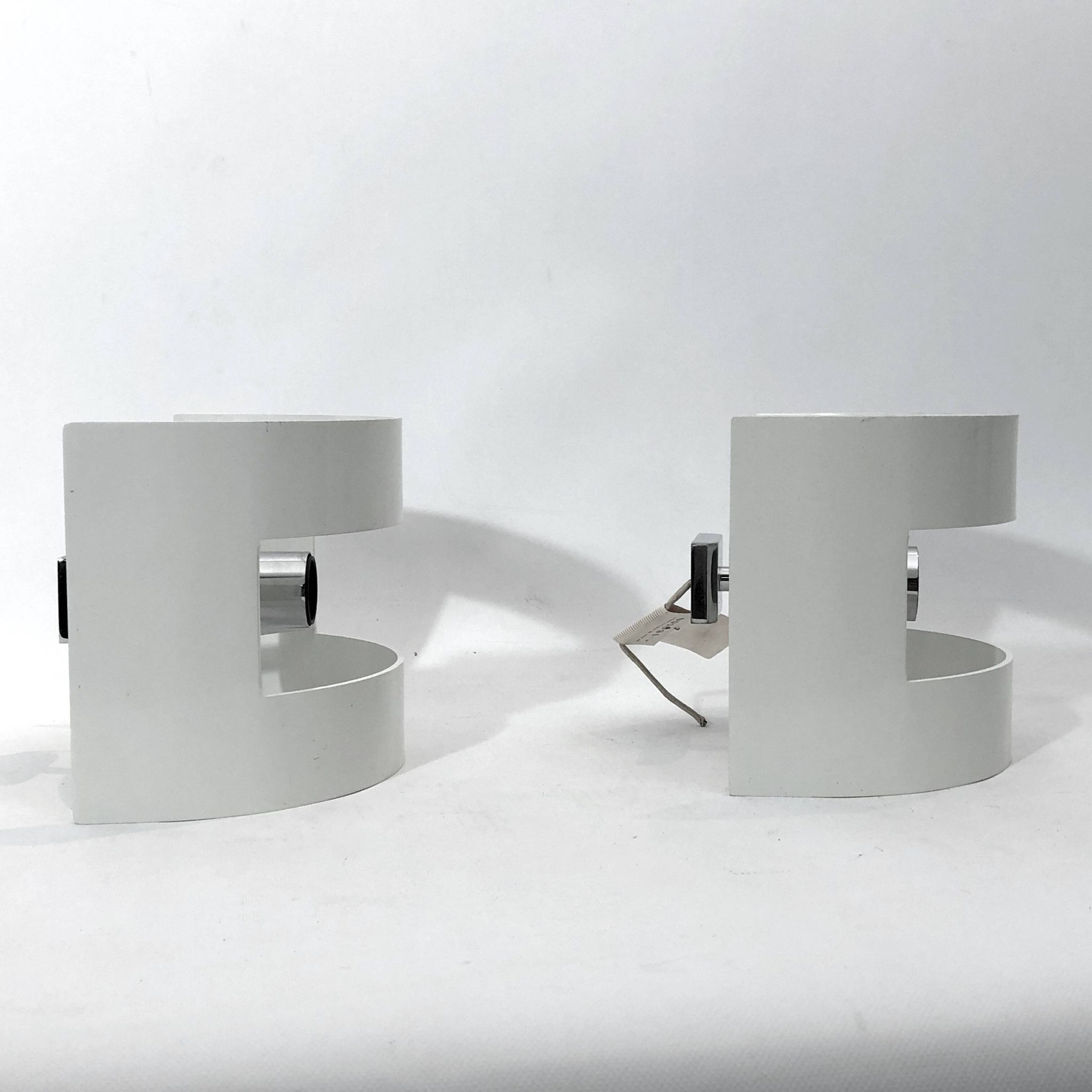 Stilux Milano Model Lido, pair of large sconces from 60s