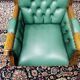 English Chesterfield Office Chair desk chair green