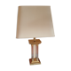 Plexiglas and brass lamp