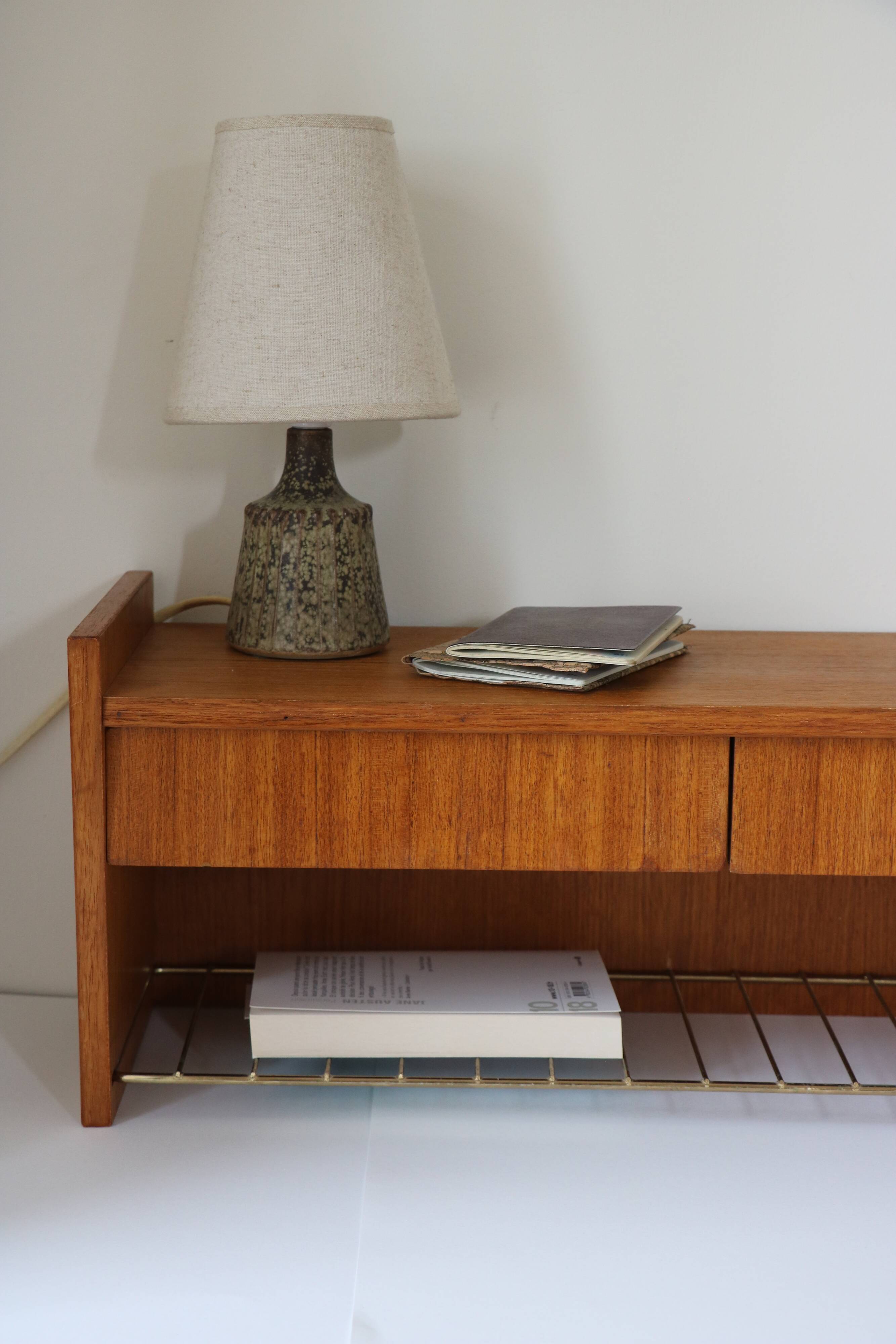 Wall console, Scandinavian entrance furniture, 1970