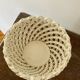 Woven ceramic planter