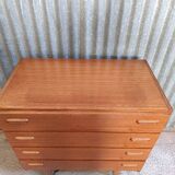 Vintage Scandinavian teak chest of drawers