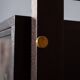 Striking 20thc italian ebonised etageres with open back & storage c.1970