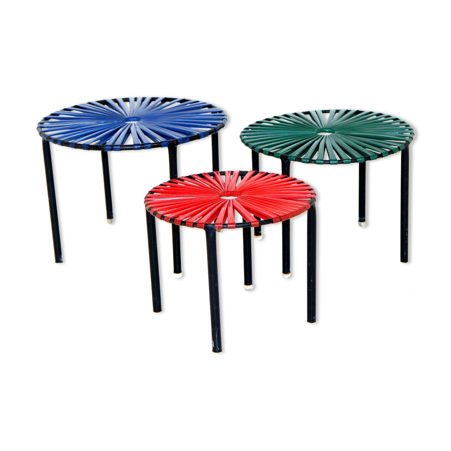 3 tabourets vintage, Suède, 1960