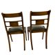 Paire de chaises vintage en bois courbé – design 20e siècle