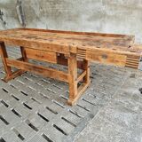 Old workbench Ott beech kitchen island or side table