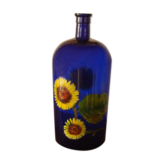 Painted glass canister