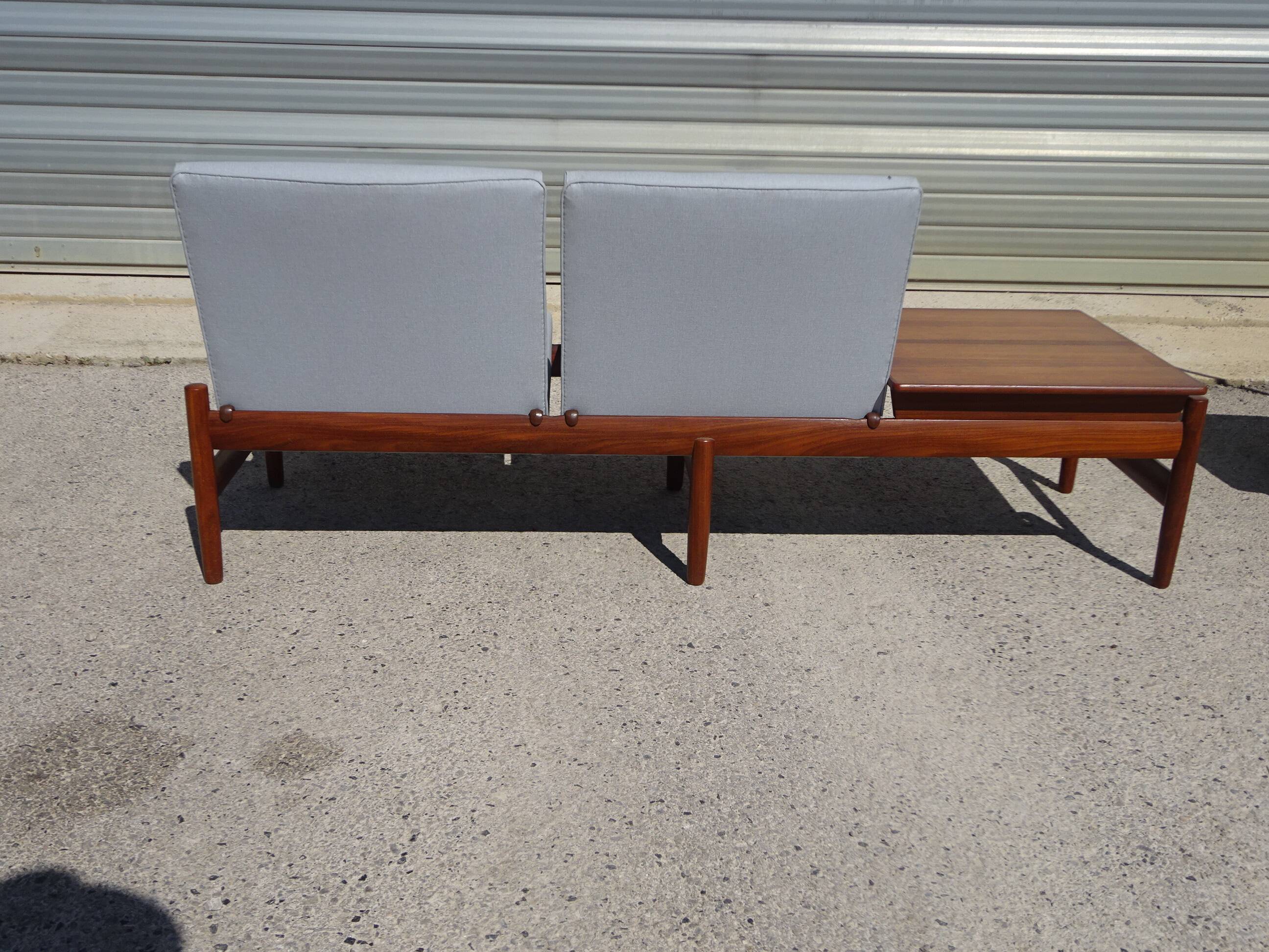 Modular 3-seater sofa + a teak coffee table by Karl SØrlie & SØnner