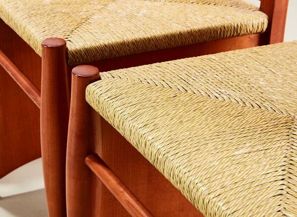 Philippe Starck Ensemble de 4 chaises de salle à manger Bob Dubois pour Driade Aleph Italie 1987