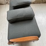 Daybed expandable Scandinavian 2-seater bench