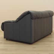 Italian leather sofa, two-seater, 1970s design