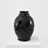 Large vase by Paul Heller and The Boom Glass “De Rupel”, Belgium 1930s