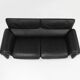 Iconic black leather DS-2011 sofa by De Sede, Switzerland ca. 1980
