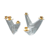 Pair of Schneider candlesticks