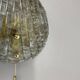 Vintage Murano gold Ice Glass Metal Wall Light by Kaiser Leuchten, Germany 1970s