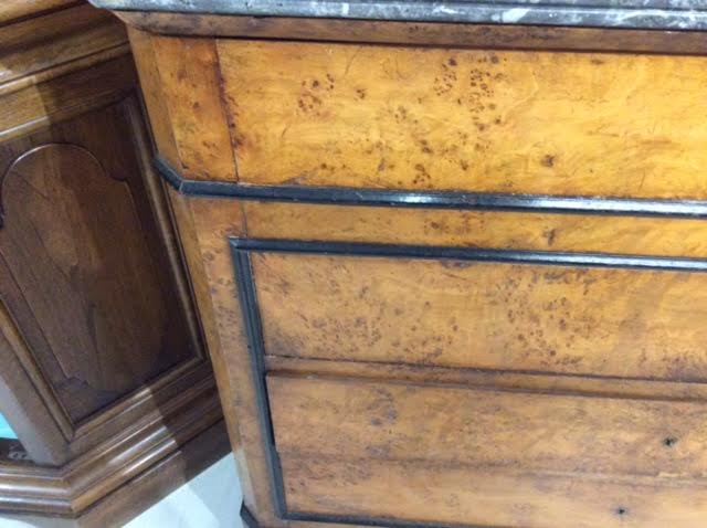 Chest of drawers 4 drawers with marble