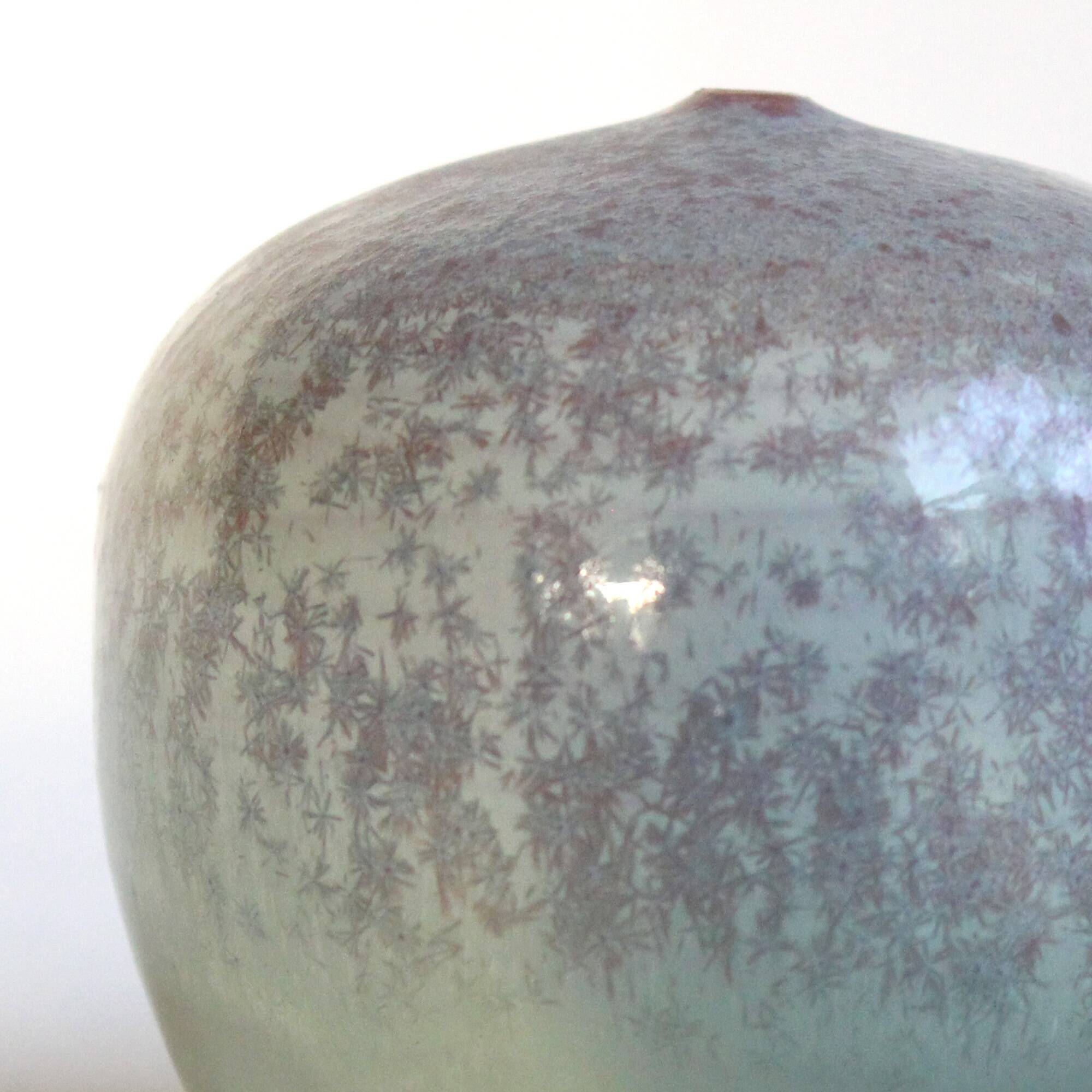 Pair of vintage miniature ceramics in aqua green - Antonio Lampecco