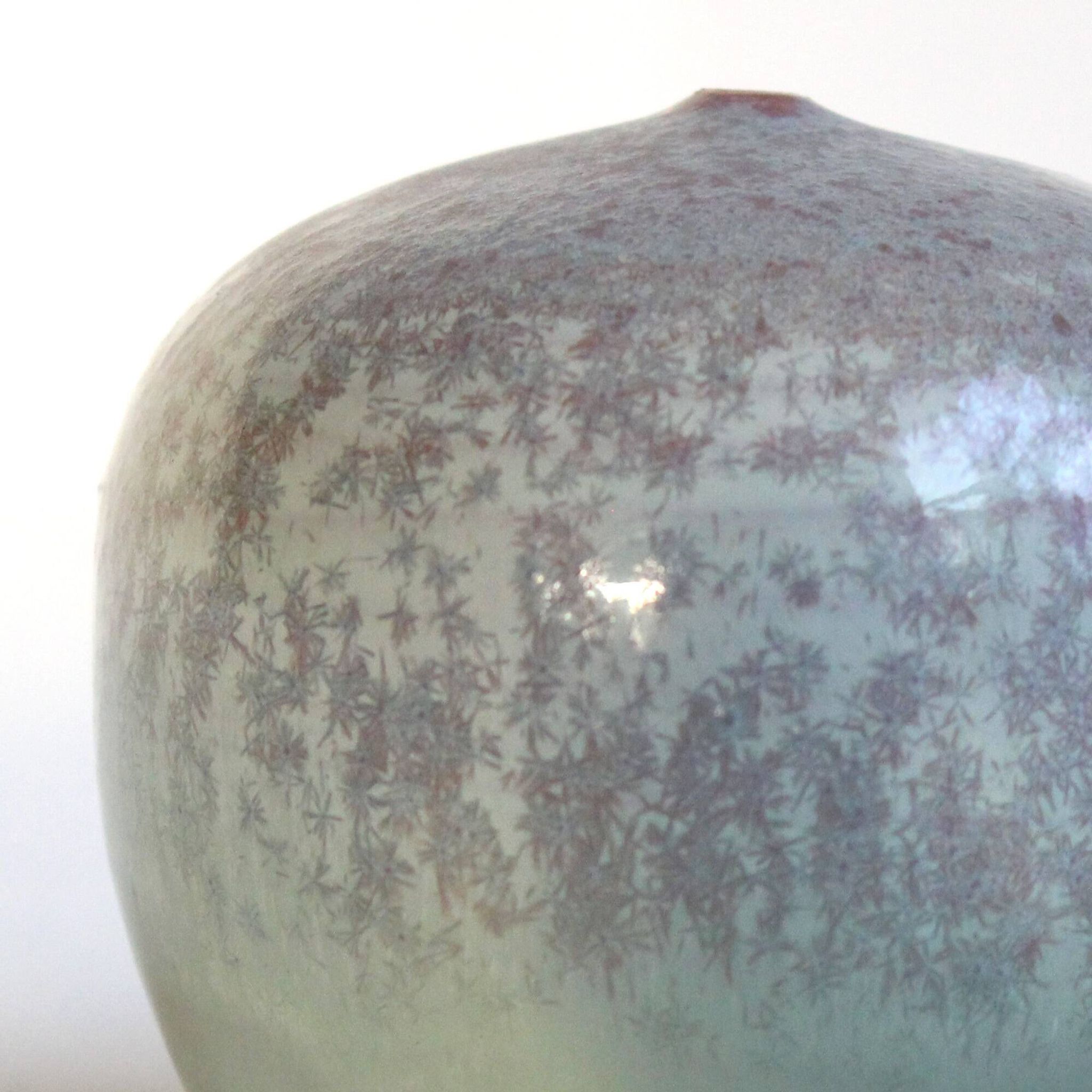 Pair of vintage miniature ceramics in aqua green - Antonio Lampecco