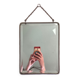 Miroir de barbier biseauté