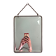 Beveled barber mirror