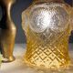 Vintage amber glass tulip ride
