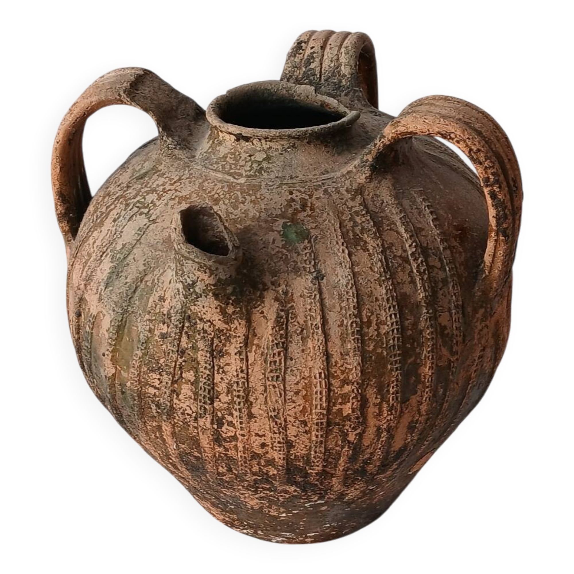 Oil jar, pottery from the south-west, 18th century.