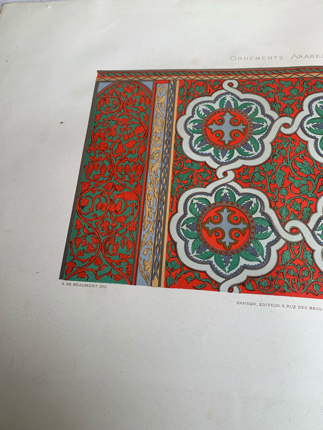 Ancient Oriental Lithography - Arab Ornaments