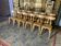 Suite of 12 bistro chairs model "Banana" Luterma