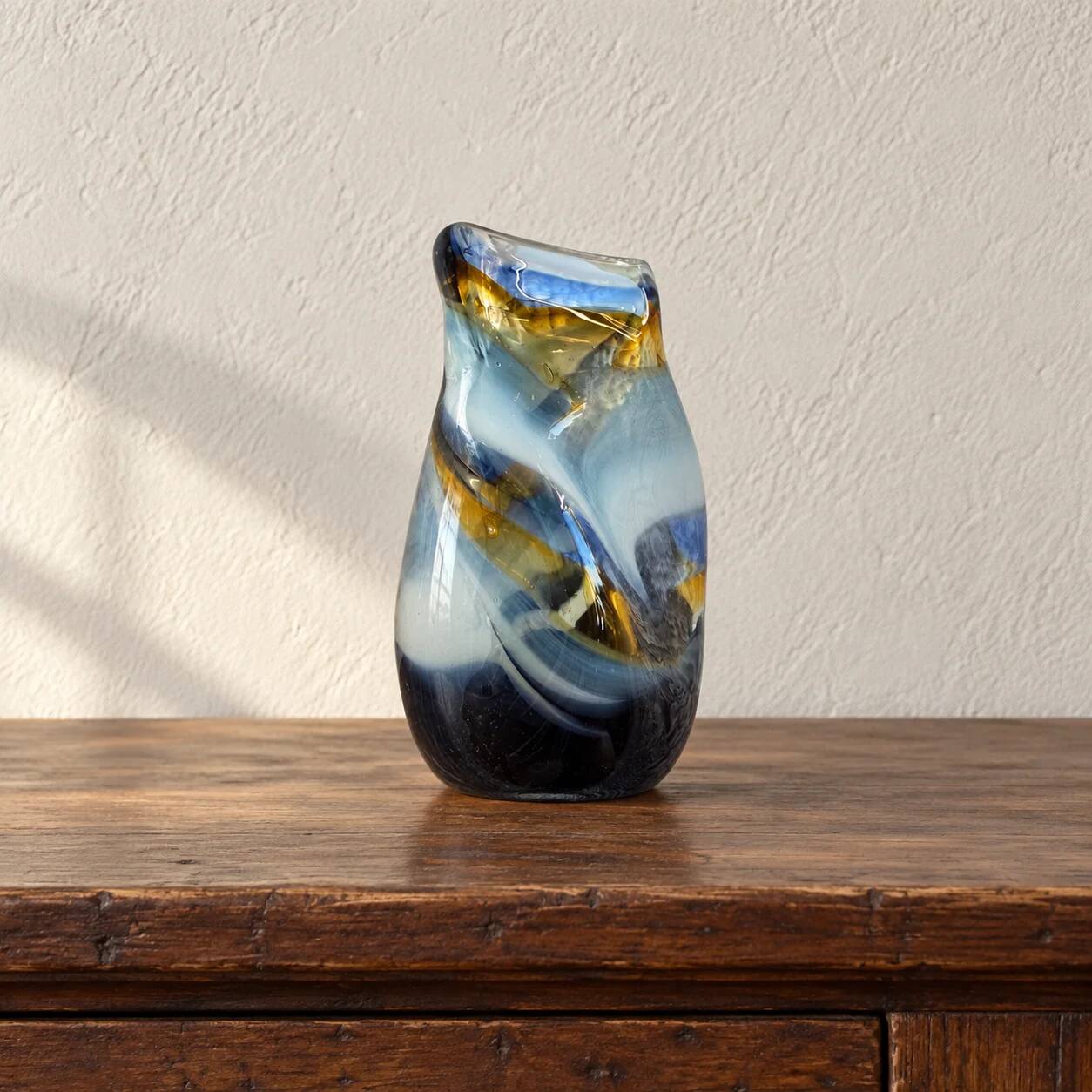 Soliflore vase Mdina Glass Malta signed 2013