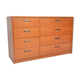 Teak dresser with 8 drawers