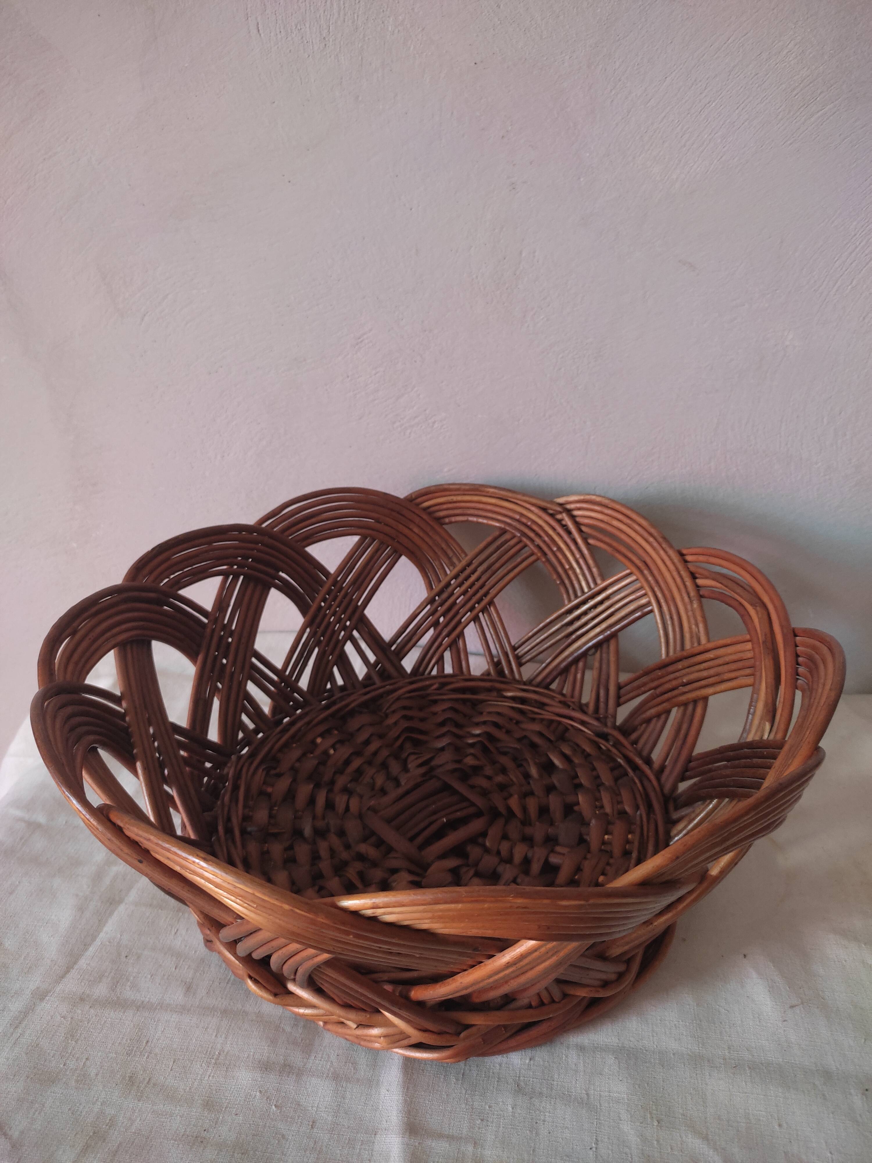 Vintage wicker basket