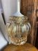 Suspension, retro pendant light in amber glass