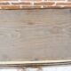 Old large wooden and brass serving tray