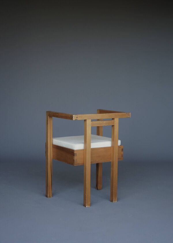Chaise latérale des architectes néerlandais en pin, années 1960.