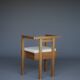 Side chair by Dutch architects in pine, 1960s.
