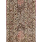 Vintage Turkish Oushak Rug Handwoven 55x733 cm