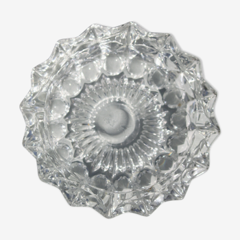 Cendrier en verre ciselé