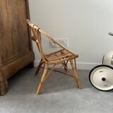 Fauteuil en rotin pour enfant