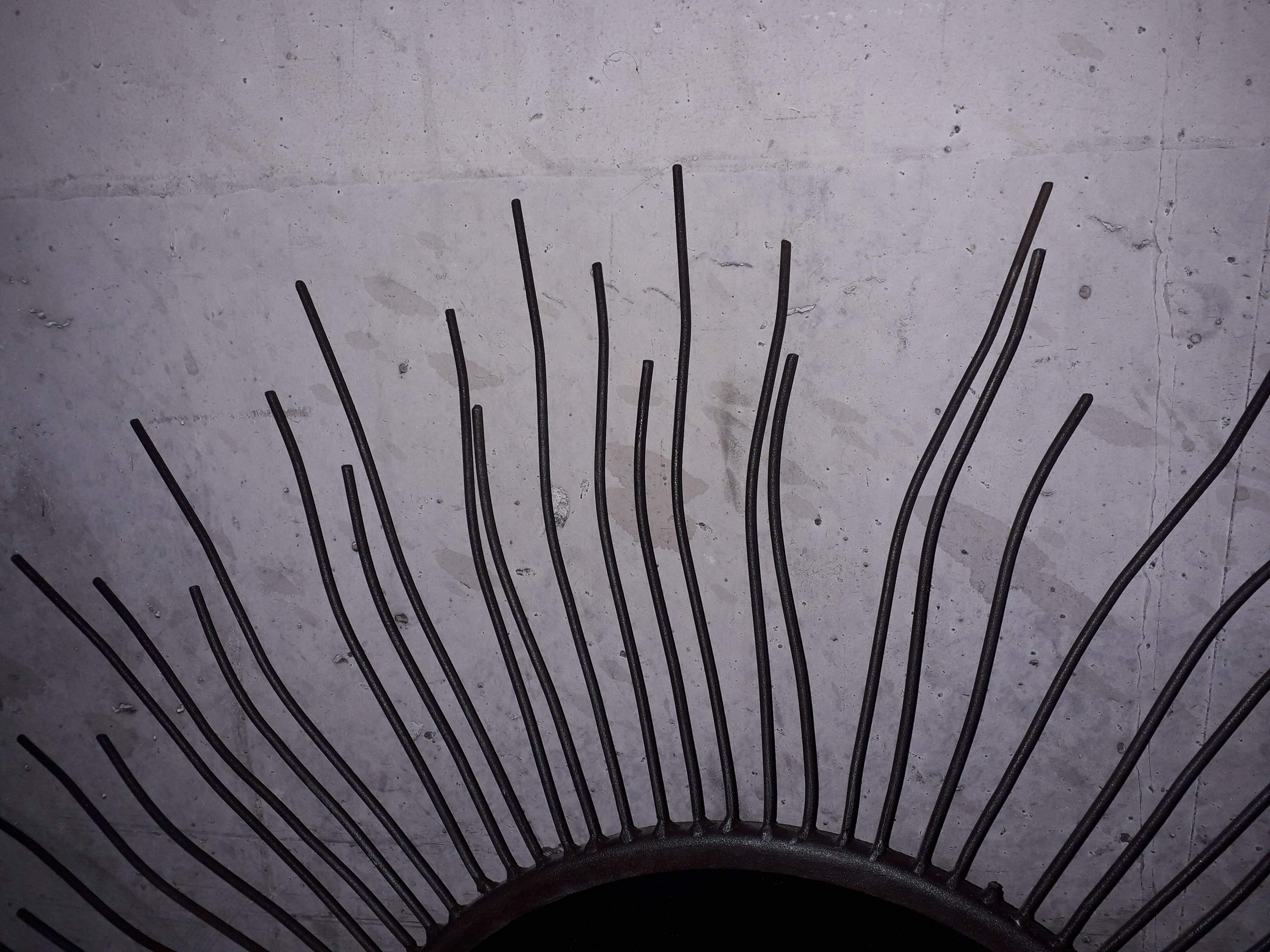 Sun metal mirror 72x72cm