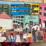 Tableau art africain contemporain