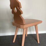 Raw wood chair