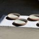 Set of 6 handmade ceramic deep plates in glazed beige D19.5 H4