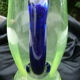 Old uraline blown glass pitcher late nineteenth